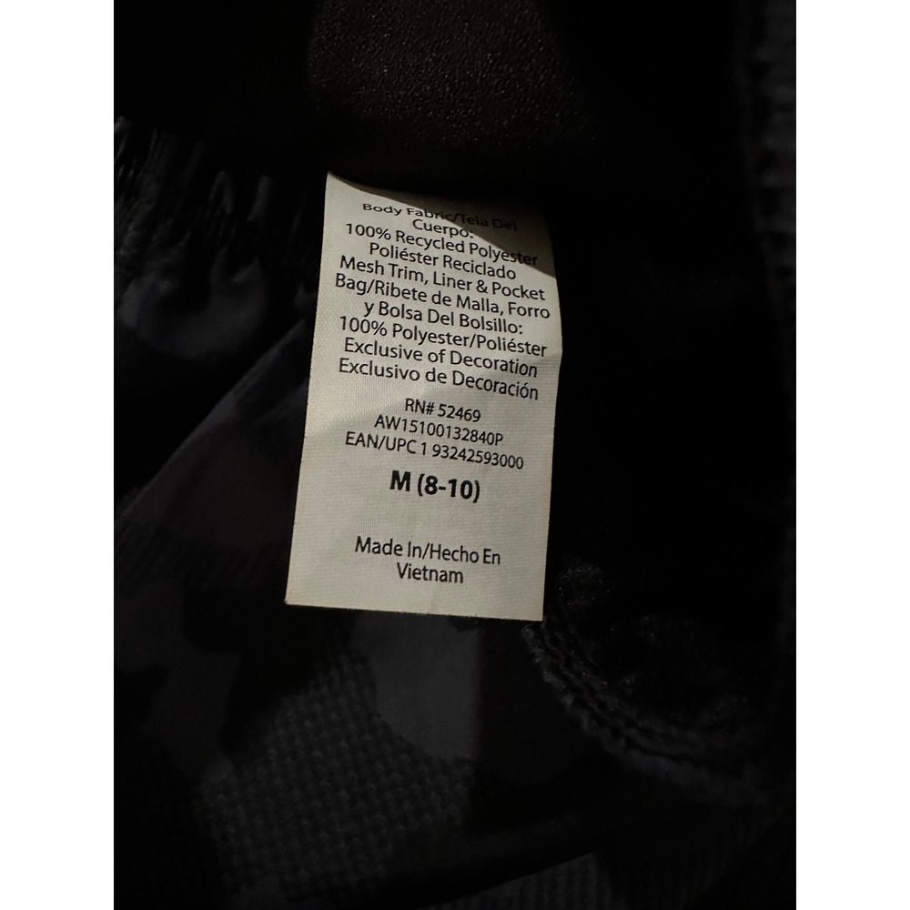 Athletic Works Womens Camo Running Shorts Gray Black Mesh Trim Zipper Pocket M - Picture 4 of 6